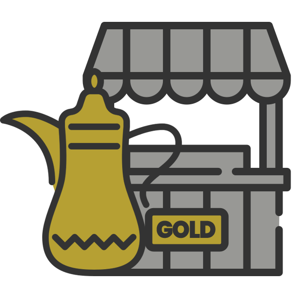 gold souks in UAE icon